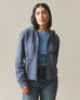 Women's Vintage Wash Relaxed Classic Full Zip 2.0 - True Navy